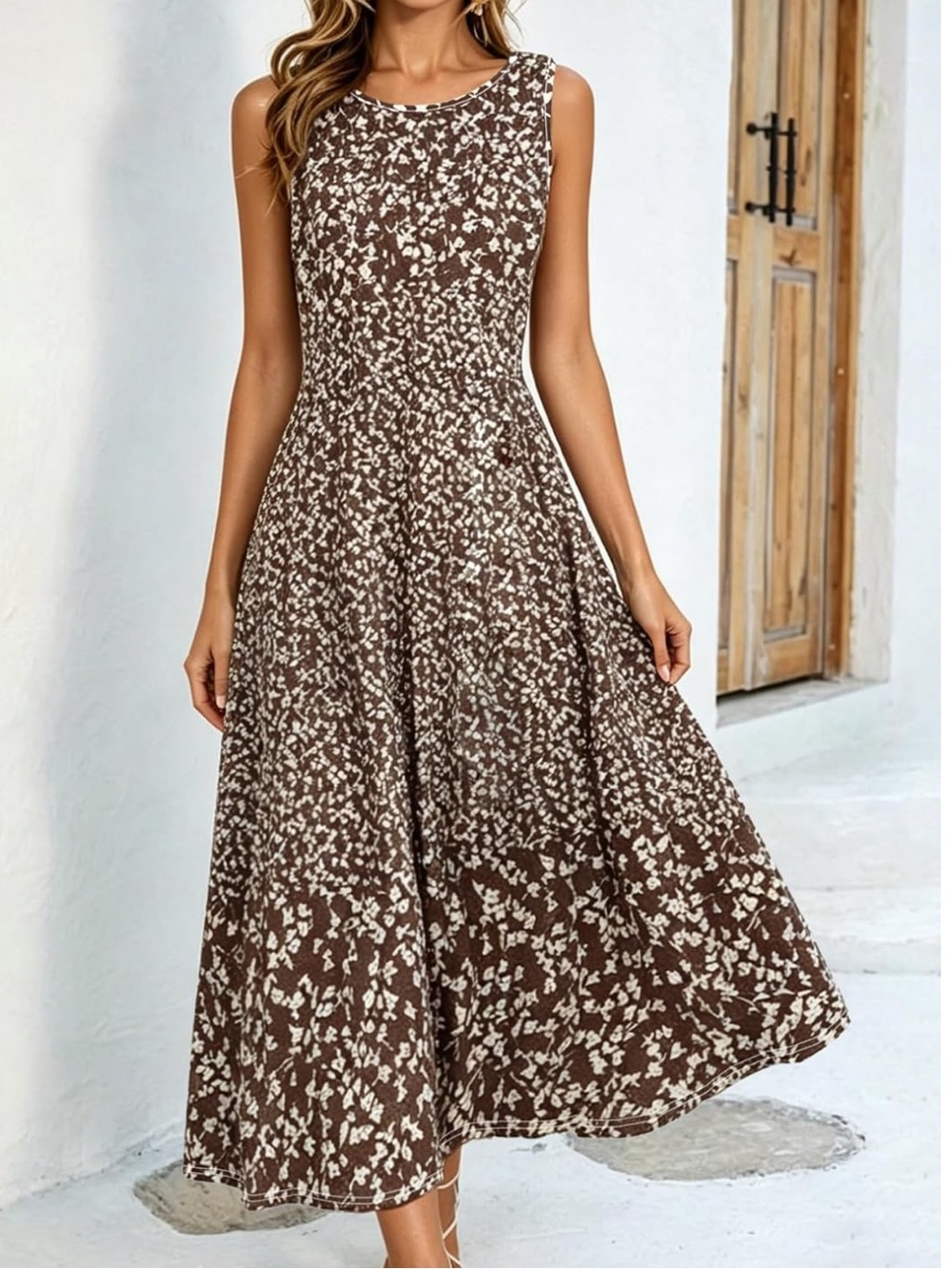 Sleeveless *NEW* Floral Midi Dress